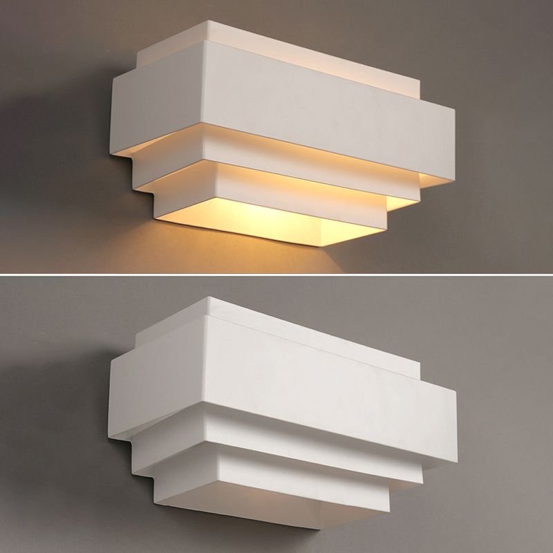 Luces de pared de 2 luces blancas de 2 luces de estilo moderno