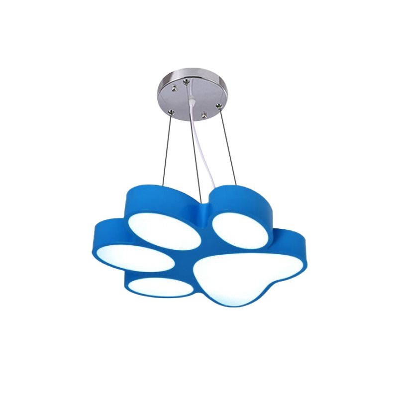 Doggy Paw Bathroom Pender lampe acrylique Cartoon LED Hanging Light