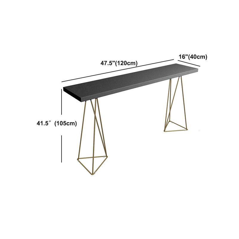 Pine Wood Top Bar Counter Traditional Luxury Rectangle Bar Counter with Sled Base