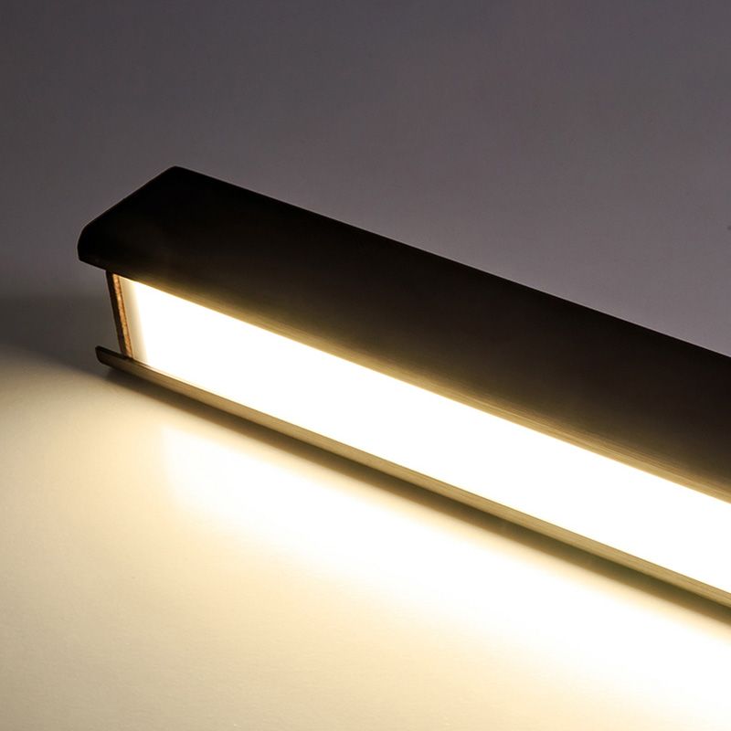 Contemporary LED Island Pendant Light Linear Hanging Island Light with Metal Shade