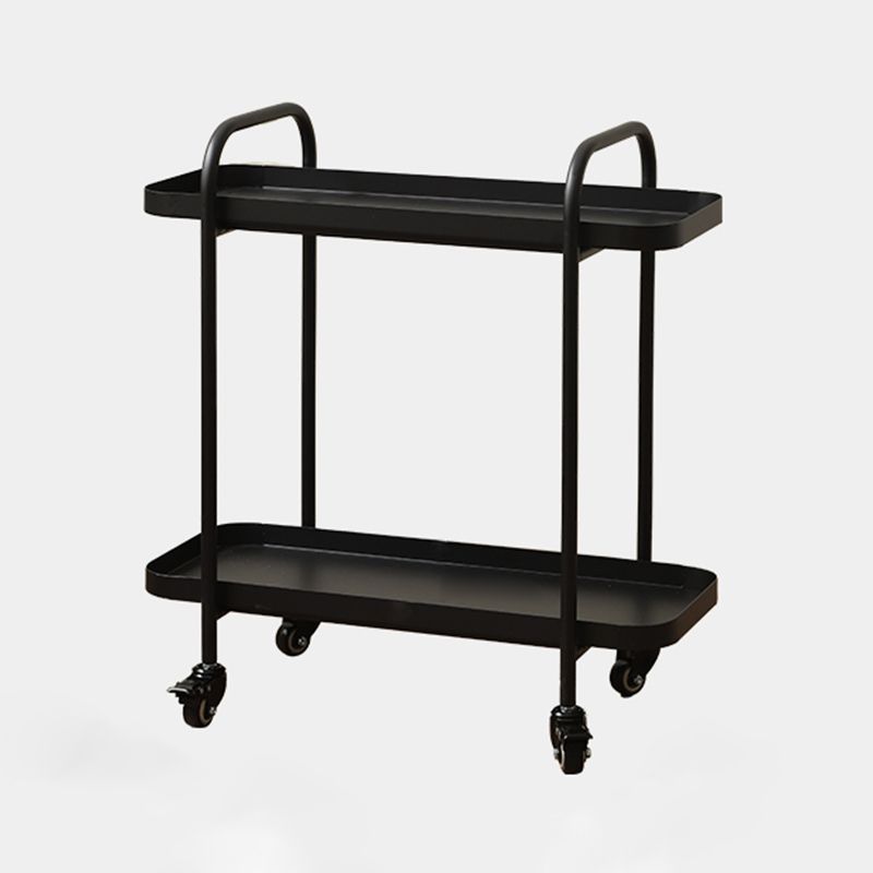 Tray Top Double Tier End Table Rectangular End Slide Table with Storage
