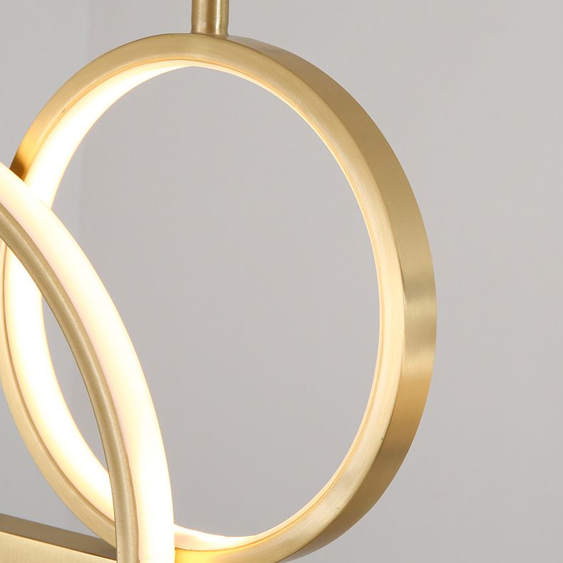 Metal Island Pendant Lights Modern Island Pendant Lighting in Gold