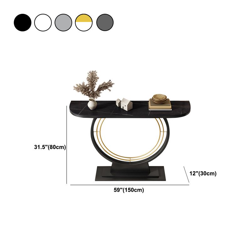 11.8" W Console Table Scratch Resistant Slate Contemporary End Table
