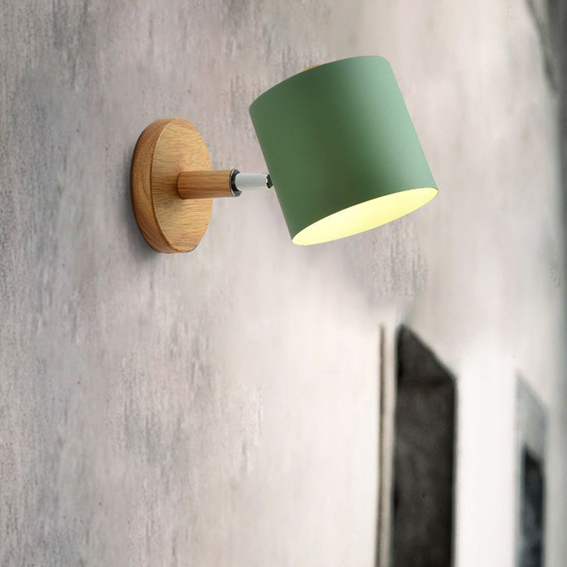 Moderni macaron nordici in stile geometrico con sconde da parete ombre geometrica 1 flione leggero in bianco e nero