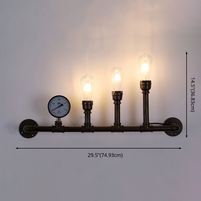 Rohrwand montierte Leuchte Industrie -Metallwandleuchten für das Restaurant