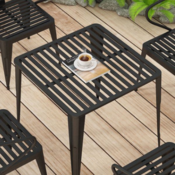 Modern 1/5/7 Pieces Metal Bistro Set Metal Bistro Table Set for Terrace