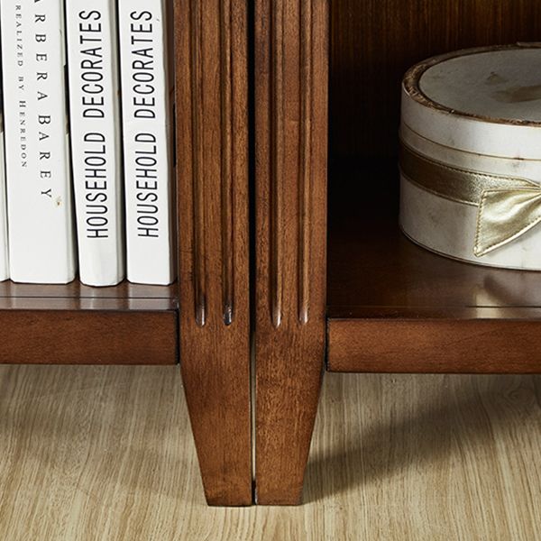 Solid Wood Standard Bookcase Modern Home Bookshelf with Rectangle Shelves