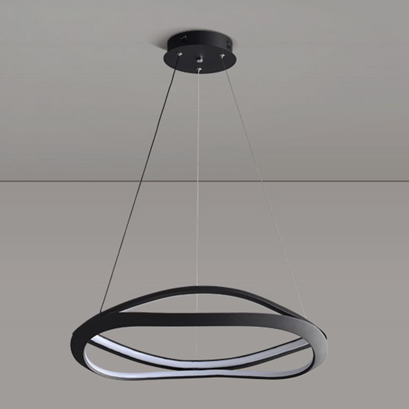 Spiral Shade Metal Kroonluchter Lichten Moderne 2-lichte kroonluchter verlichtingsarmaturen