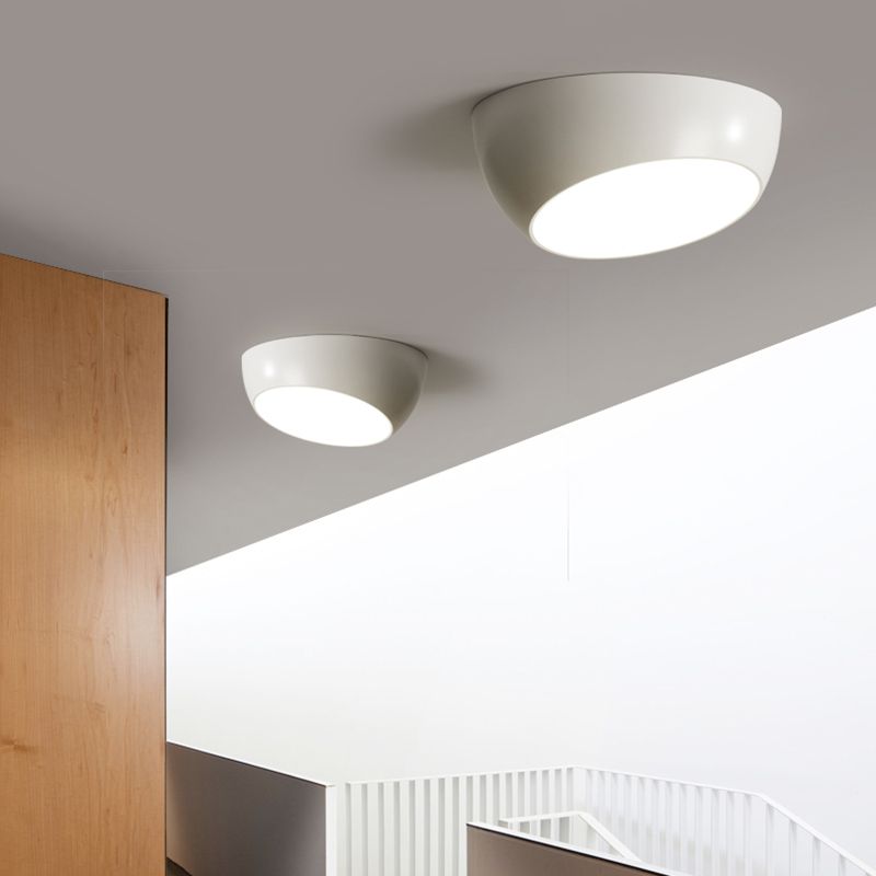 Plafonnier en forme de géométrie de style moderne, plafonnier à 1 lumière en métal