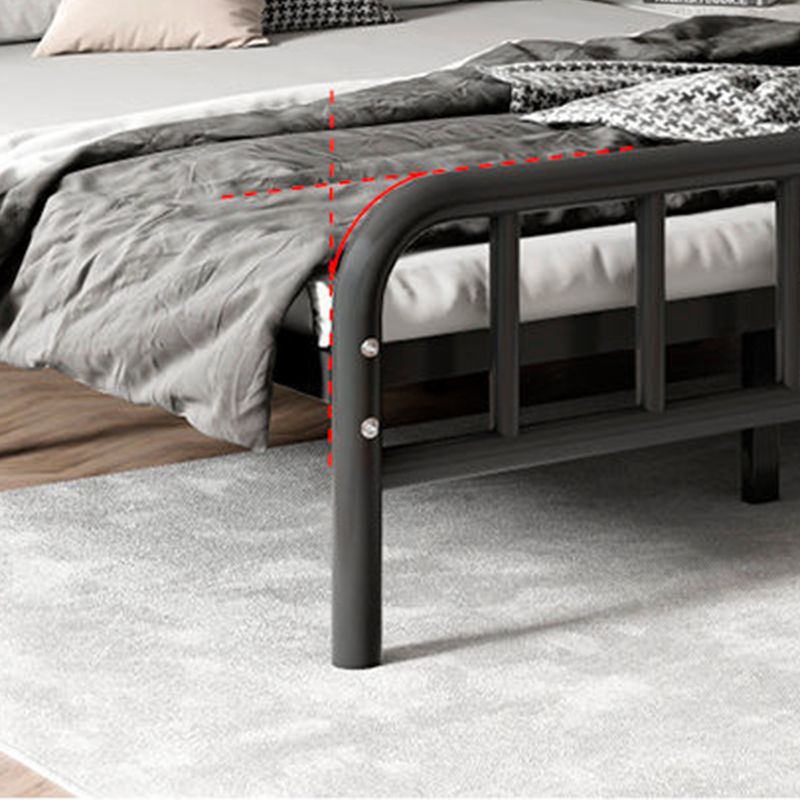 Contemporary with Metal Legs Mattress Included Rectangular Slat Bed