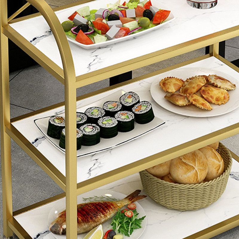 3-Tier Open Storage Prep Table Home Dining Modern Kitchen Trolley