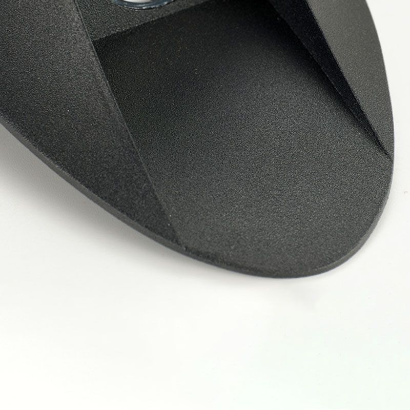 Oval 2-Light LED Wall Lamp in Modern Simplicity Aluminium Waterproof Spotlight for Exterior Spaces