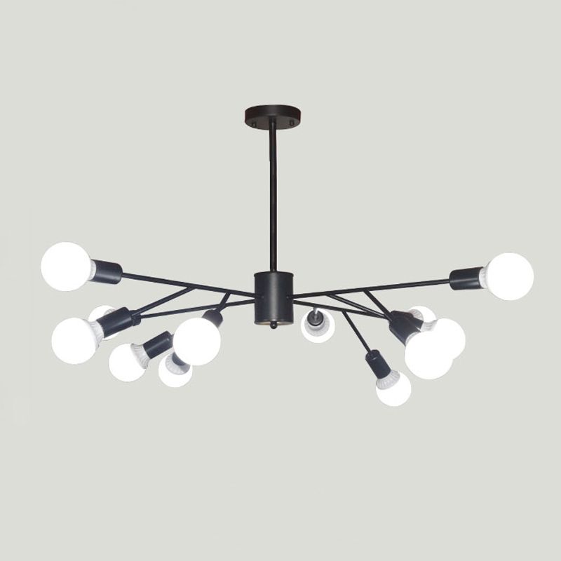 Lustres radiaux contemporains lumières lustres en métal lustre d'éclairage