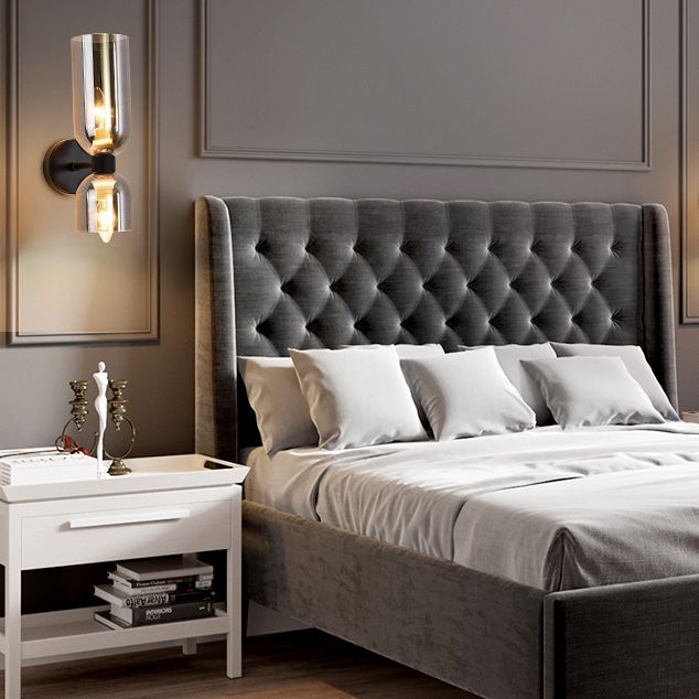 Moderne Stil schattierter Leuchten Leuchten Glas Schlafzimmer Wandbeleuchtung für Schlafzimmer