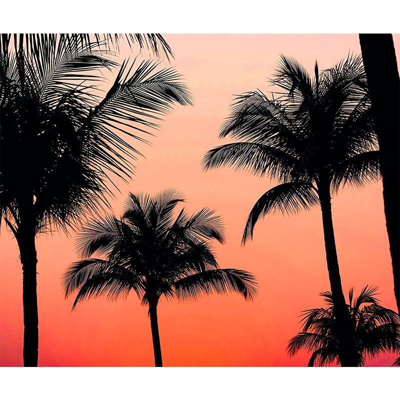 Customized Tropical Palm Mural Wallpaper Decorative Photography Wall Decor