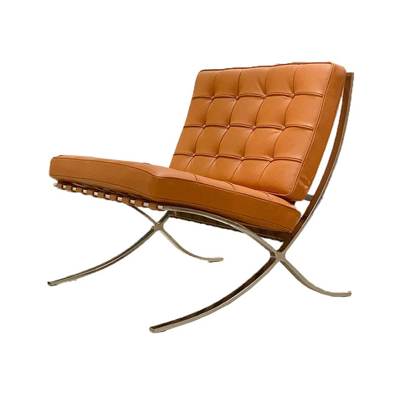 31.49" Wide Armless Chair Faux Leather Chair with Tufted Back