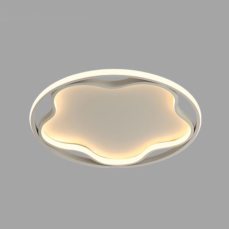 Flor de metal cerca de la iluminación del techo Luz de techo blanca LED nórdica