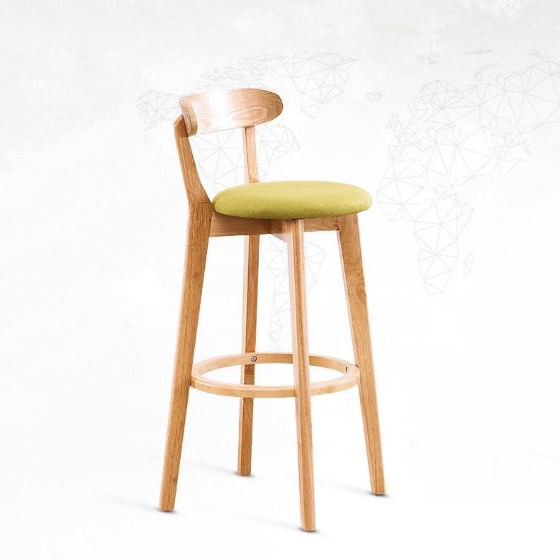 Holz skandinavische Küche Esszimmer Armless Stuhl Low Back Bar Hocker