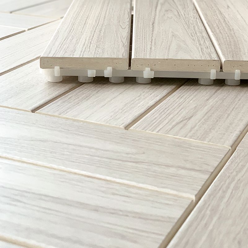 Engineered Flooring Planks Water Resistant Click-Locking for Patio Garden
