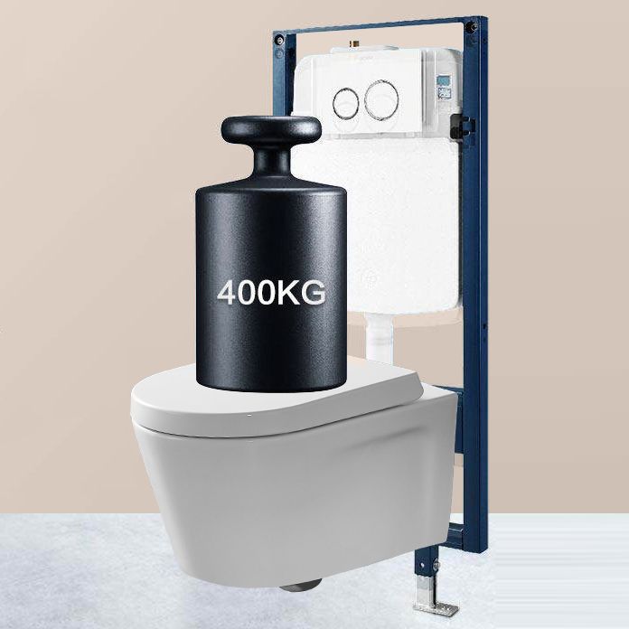 Contemporary Toilet Bowl One Piece Toilet Wall Mount Porcelain Flush Toilet