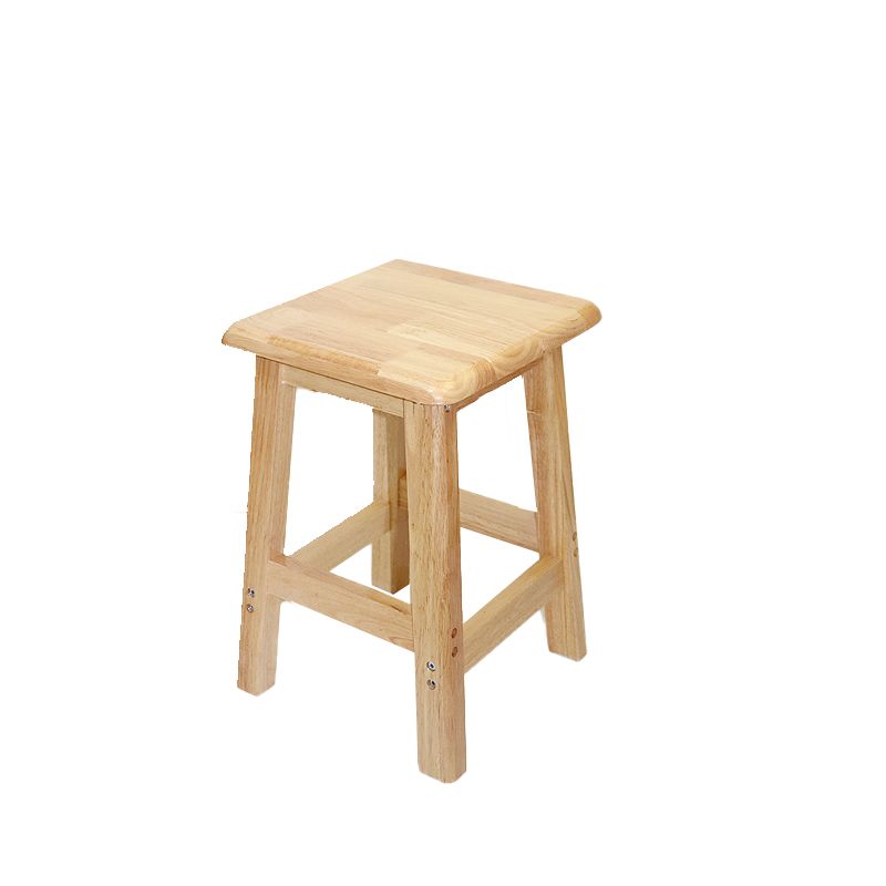 Industrial Solid Wood Bar Stool Backless Counter Stool for Restaurant