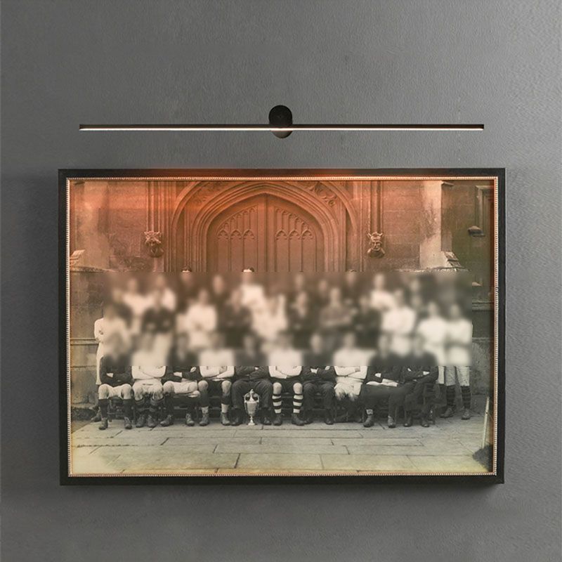 Linear Wall Sconces Modern Metal 1 Light Sconce Light Fixtures in Black Finish