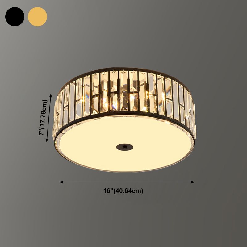Éclairage de plafond encastré en cristal, plafonniers modernes pour salon