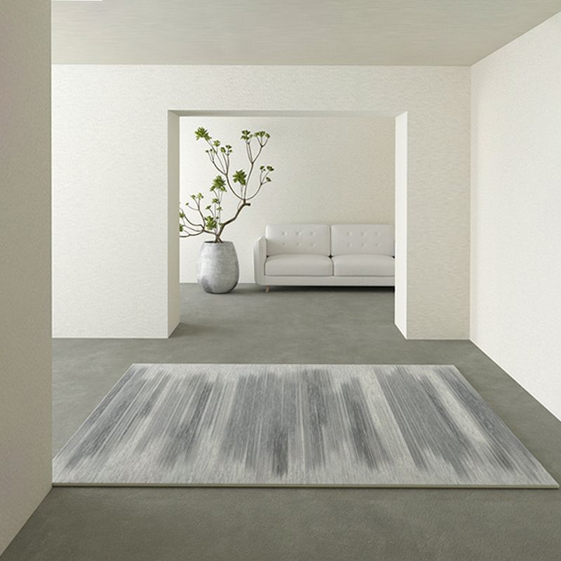 Freizeit Teppich Teppich Moderner Streifenmuster Teppich Polyester Waschbar Teppich mit Rutsch-Rücken