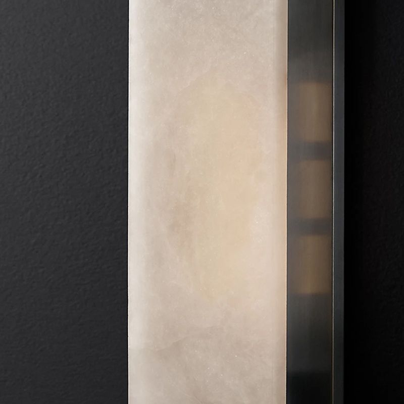 Post Modern LED Wall Sconce in Gold / Bronze Stainless Steel and Marble Wall Light