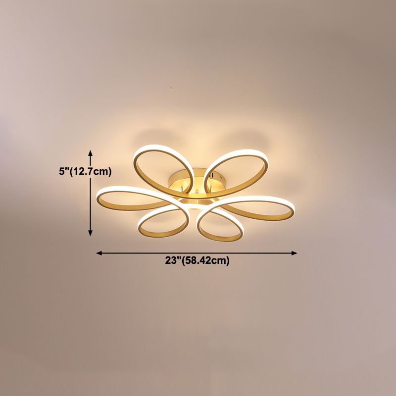 Luminaires encastrés modernes Lampes encastrées en métal linéaire à 1 lumière en or