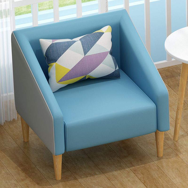 Arms Included Barrel Chair Pillow Back Accent Chair, 23.62" W √ó 23.62" L √ó 30.71" H