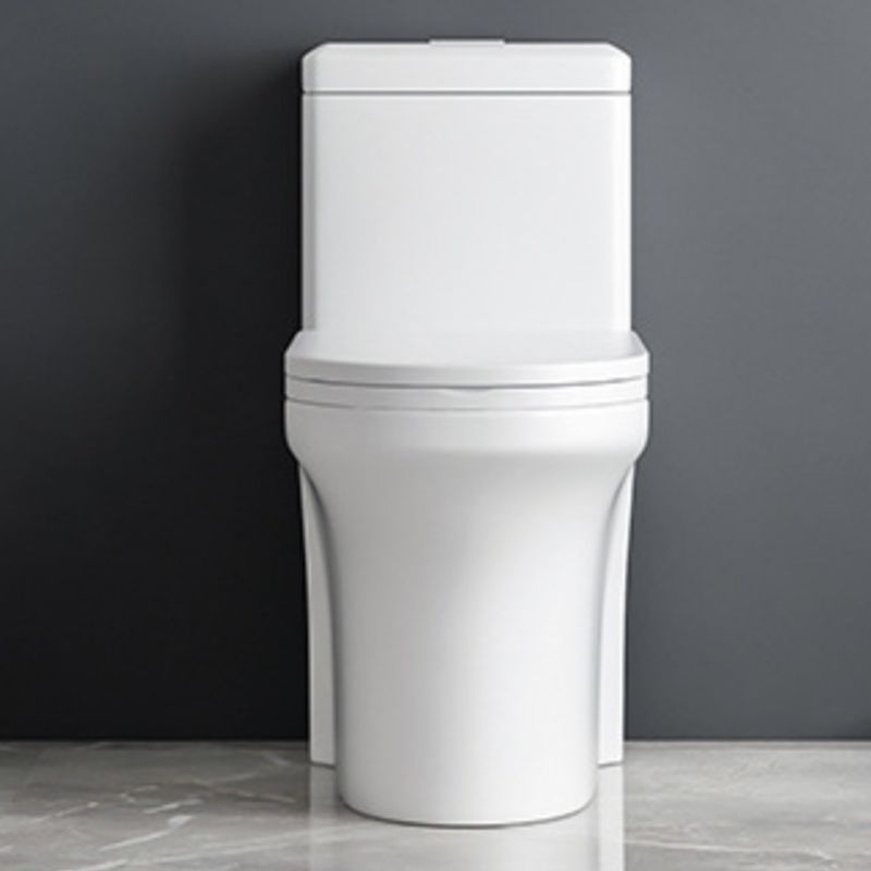 Contemporary 1-Piece Toilet Bowl Floor Mounted White Urine Toilet for Bathroom