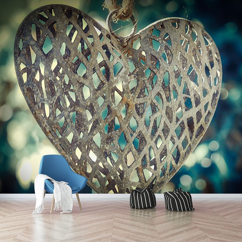 3D Mural Environment Friendly Decorative Mural Wallpaper Industrial Style Metal Wall Mural