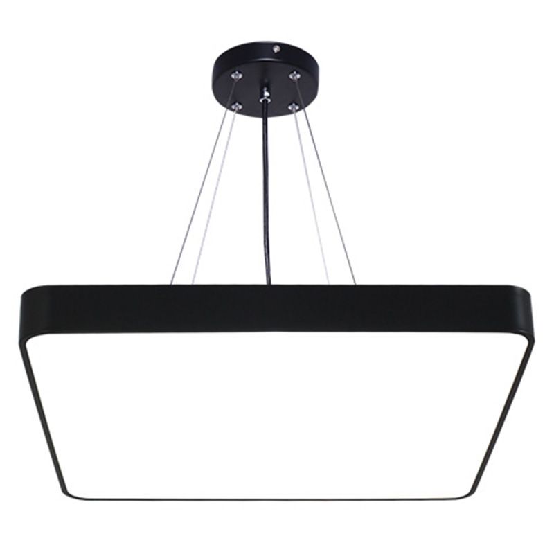 Square Office Hanging Light Metal Nordic LED kommerzielle Anhängerbeleuchtung mit Diffusor