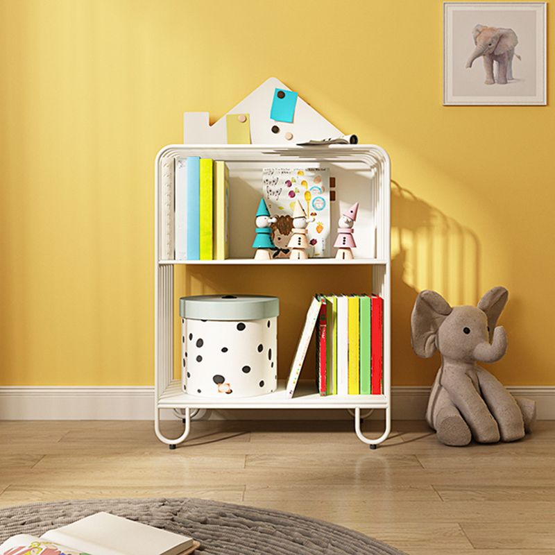 Scandinavian Metal Bookshelf Metal Standard Open Back Bookcase