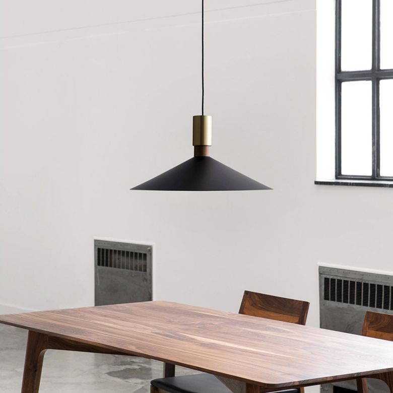 Slim Metal Modern Hanging Lamp Kit 1-Light LED Down Lighting Pendant for Dining Room