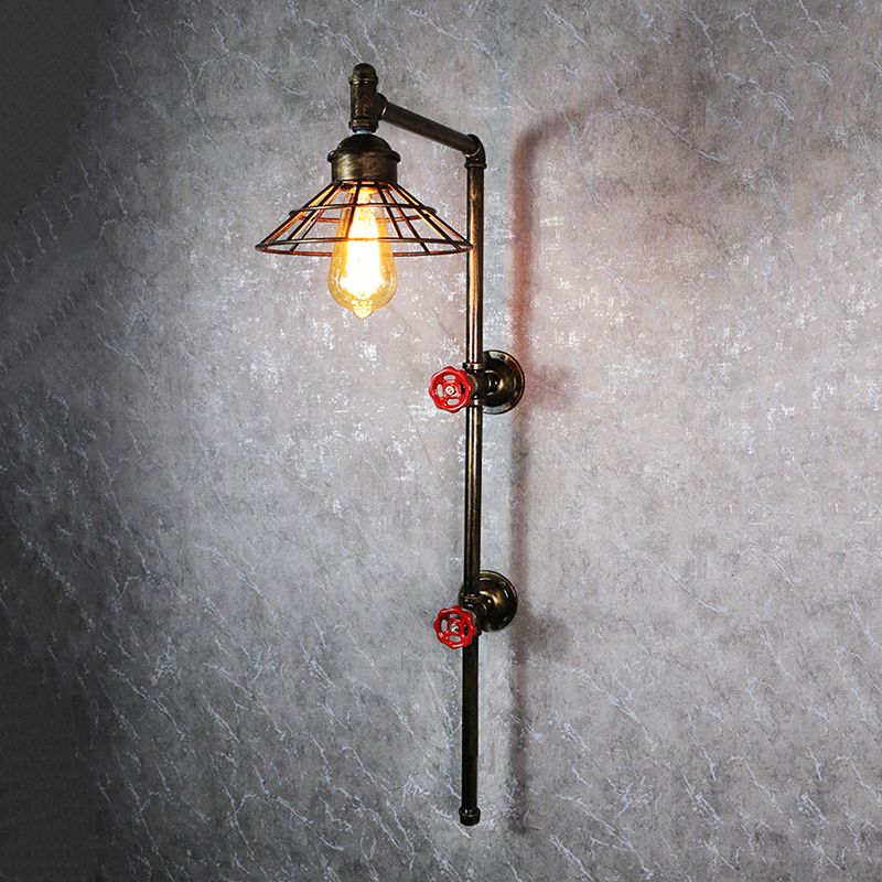 Válvula de agua Metal Diconce Lighting Restaurante de estilo industrial Restaurante Montaje de pared Luz de lámpara