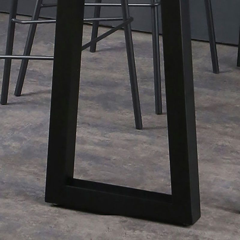 Industrial White Top Counter Table 42-inch Height Table for Living Room