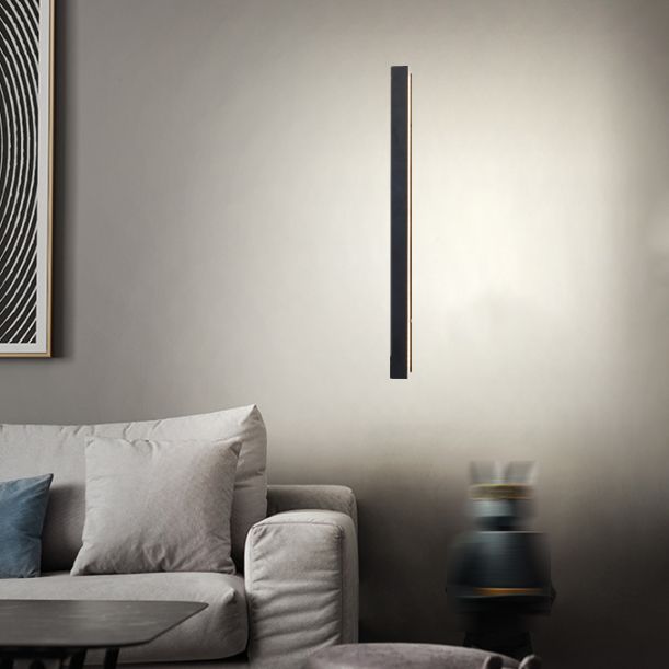 Black LED Vanity Lighting Modern Metal Wall Light Sconces for Bathroom