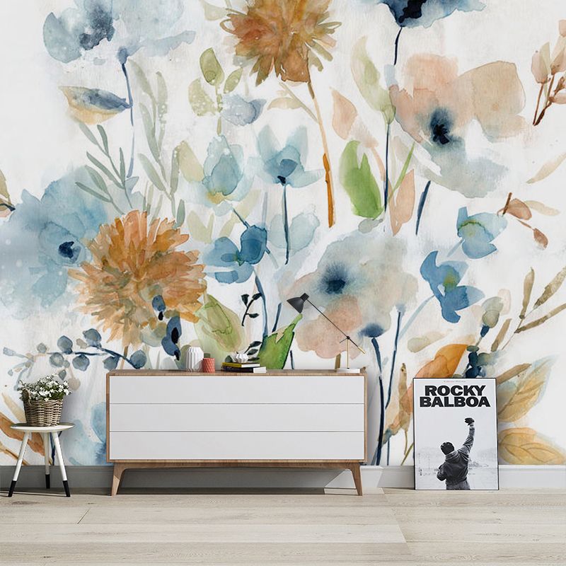 Decorative Romantic Rose Mural Wallpaper Personalized Size Minimalist Wall Decor for Accent Wall