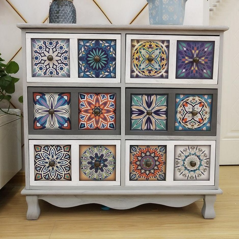 Coastal Storage Chest Dresser Solid Wood Storage Chest with 3/6/8/10 Drawers