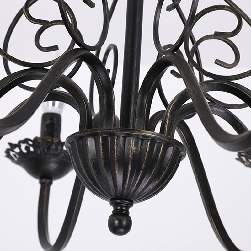 Luces de lámpara de araña únicas de lámpara colgante de metal de estilo tradicional