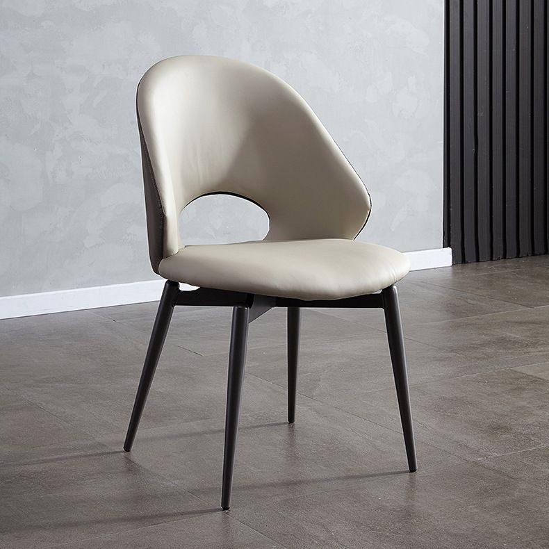 Home Armless Dining Chairs Dining Room Open Back Dining Side Chair