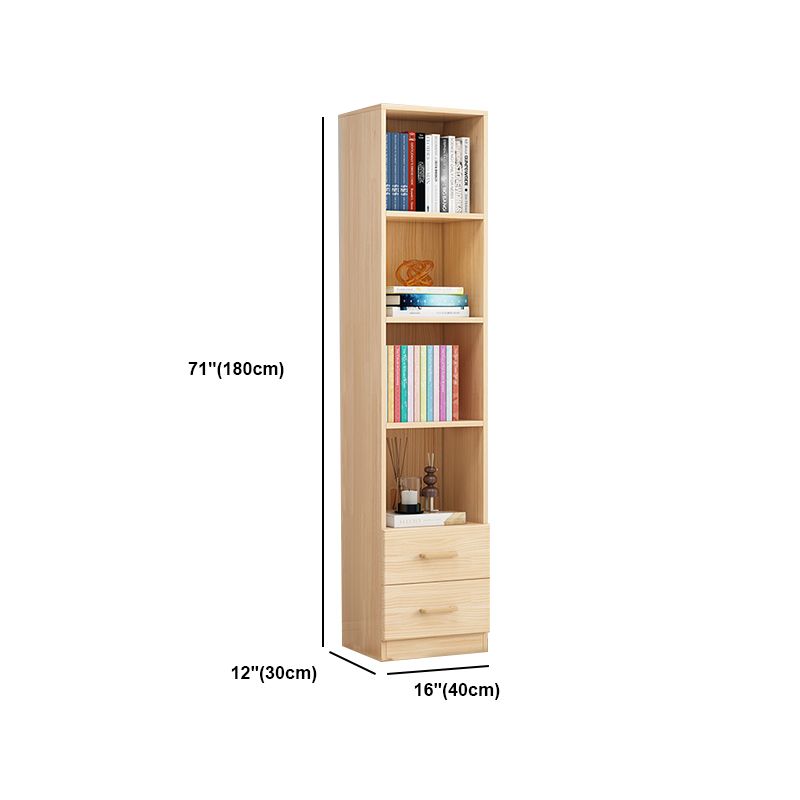 Standard Pine Shelf Bookcase Contemporary Natural Book Shelf