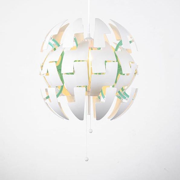 Metallic exploderende hangers hangend licht enkel licht eigentijdse suspensielamp in groen/oranje/wit