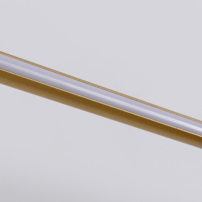 Luce da parete a specchio in metallo a forma lineare Luce moderna a specchio a 1 luci a parete montata