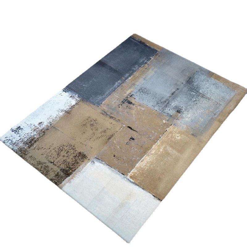 Light Green Minimalist Rug Polyester Graphic Rug Washable Rug for Living Room