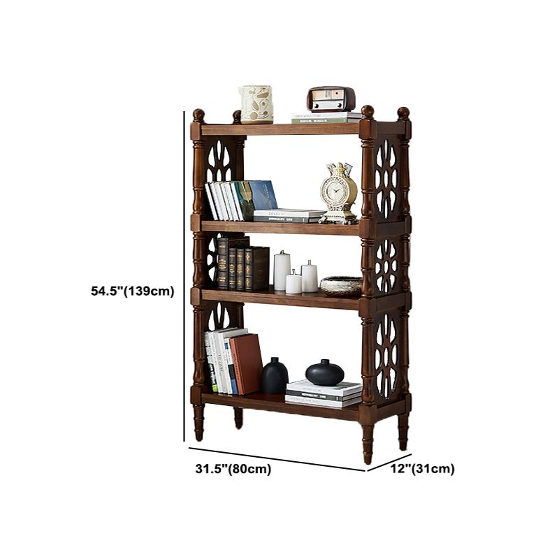 Scandinavian Study Room Bookshelf Solid Wood Etagere Bookcase