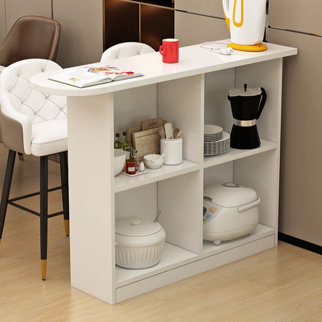 Contemporary Style Wood Specialty Patio Bar Table for Living Room