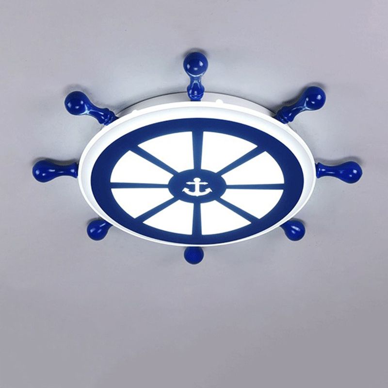 Plafonnier encastré à gouvernail en métal luminaire encastré pour chambre d'enfant